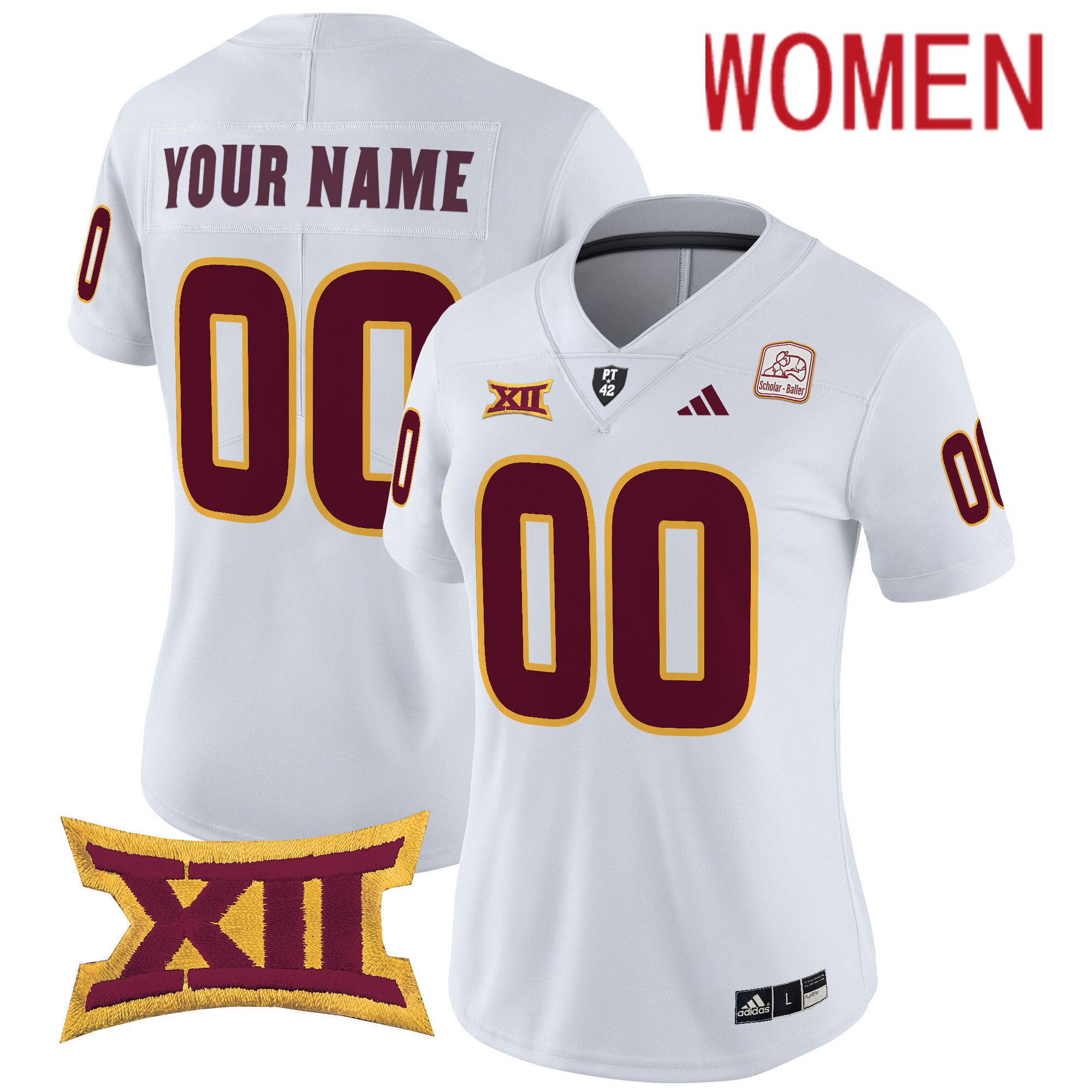 Women Arizona State Sun Devils White 2024 Vapor Limited Custom NCAA Jersey